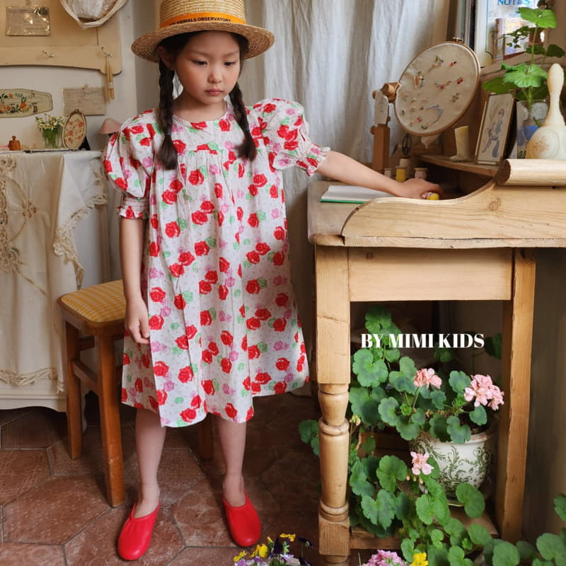 Bymimi - Korean Children Fashion - #childofig - Celling Rose One-piece - 12