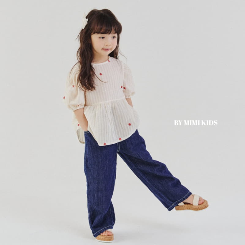 Bymimi - Korean Children Fashion - #childrensboutique - Dandelion Embrodiery Blouse - 9