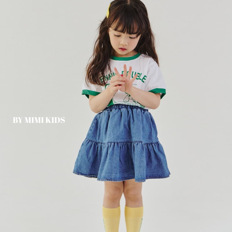 Bymimi - Korean Children Fashion - #designkidswear - Cocopang Denim Skirt - 11