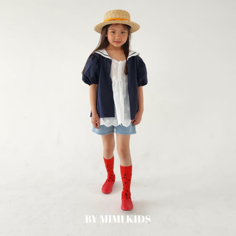 Bymimi - Korean Children Fashion - #fashionkids - Marron Sailor Blouse