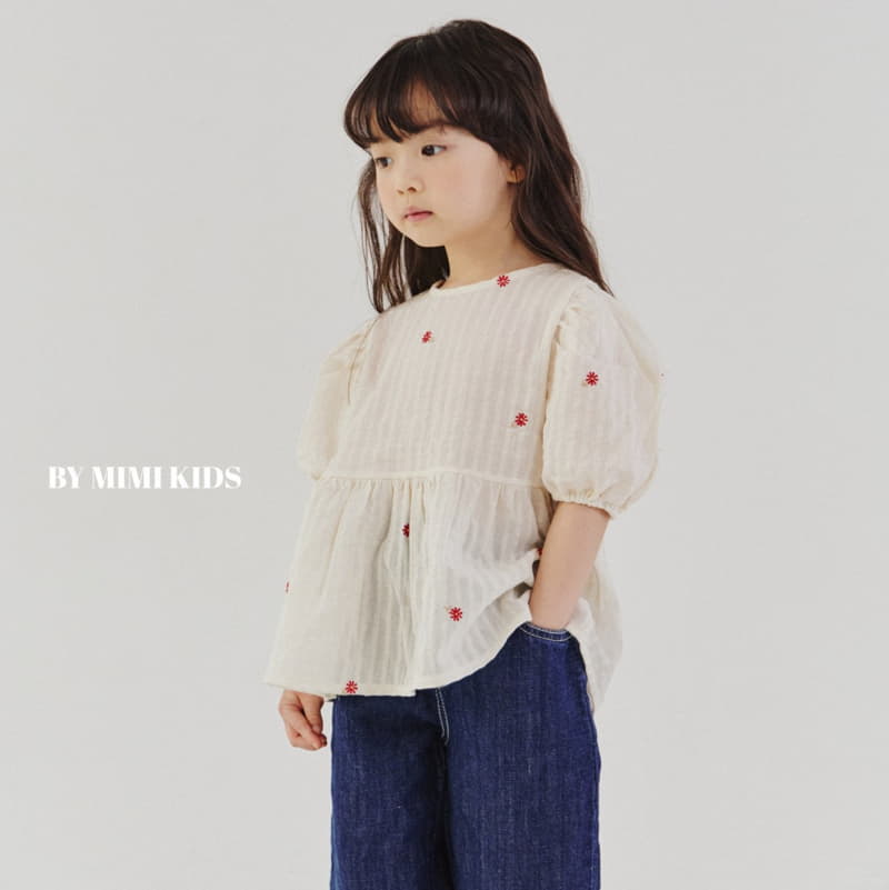 Bymimi - Korean Children Fashion - #fashionkids - Dandelion Embrodiery Blouse - 12