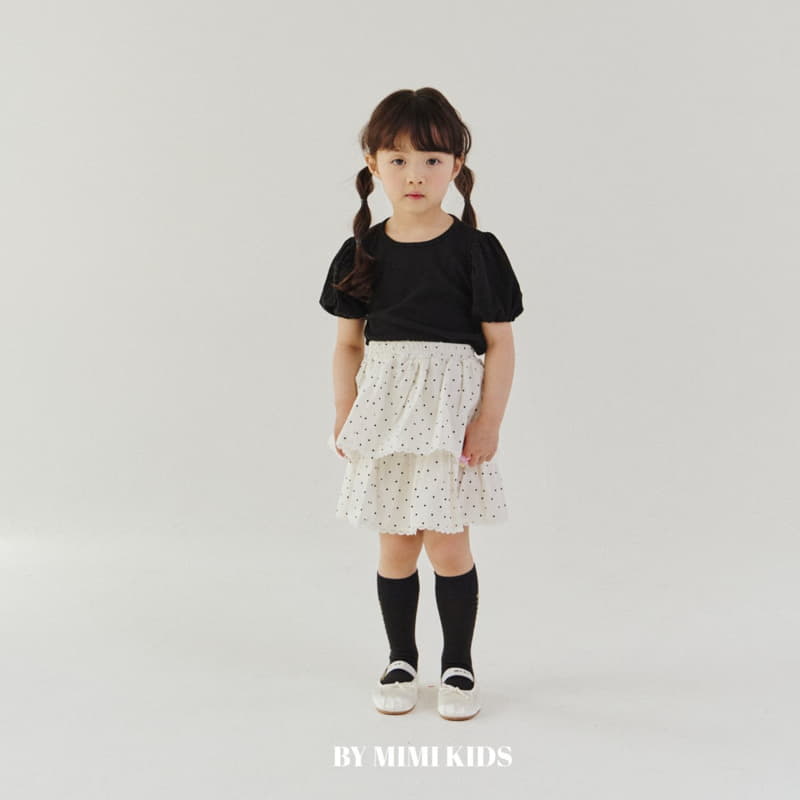 Bymimi - Korean Children Fashion - #kidsshorts - Cu And cu Puff Tee - 5