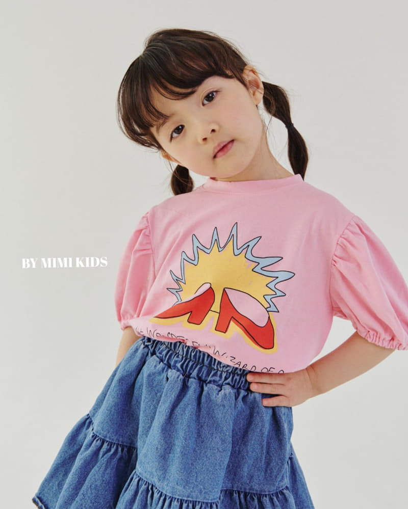 Bymimi - Korean Children Fashion - #kidsstore - Shoes Shirring Tee - 9