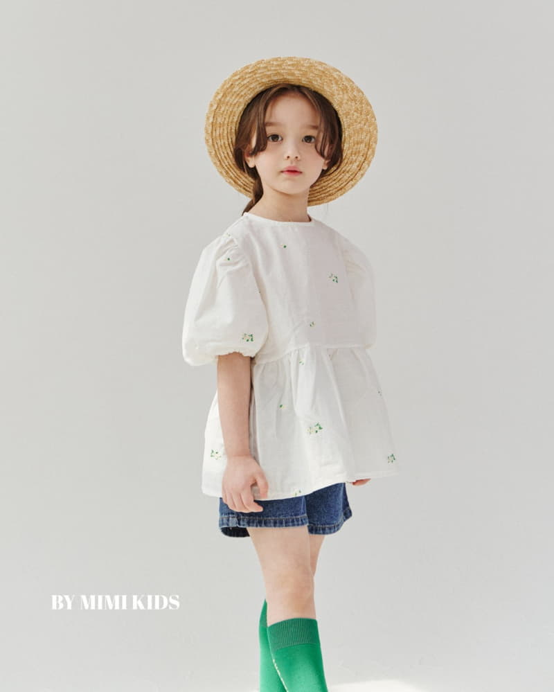 Bymimi - Korean Children Fashion - #littlefashionista - Dandelion Embrodiery Blouse - 3