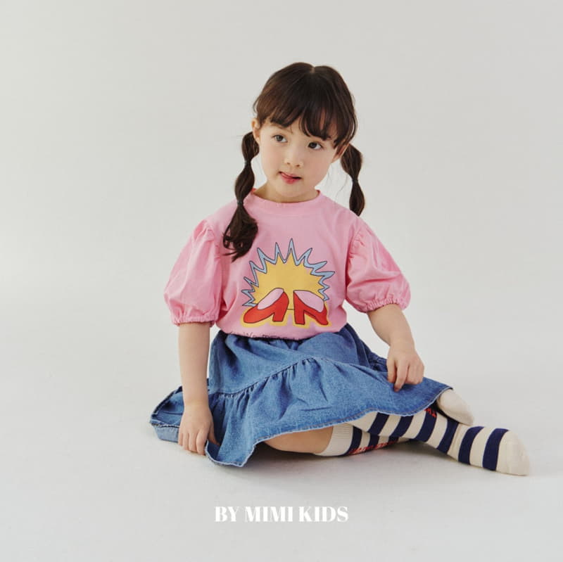 Bymimi - Korean Children Fashion - #littlefashionista - Shoes Shirring Tee - 12