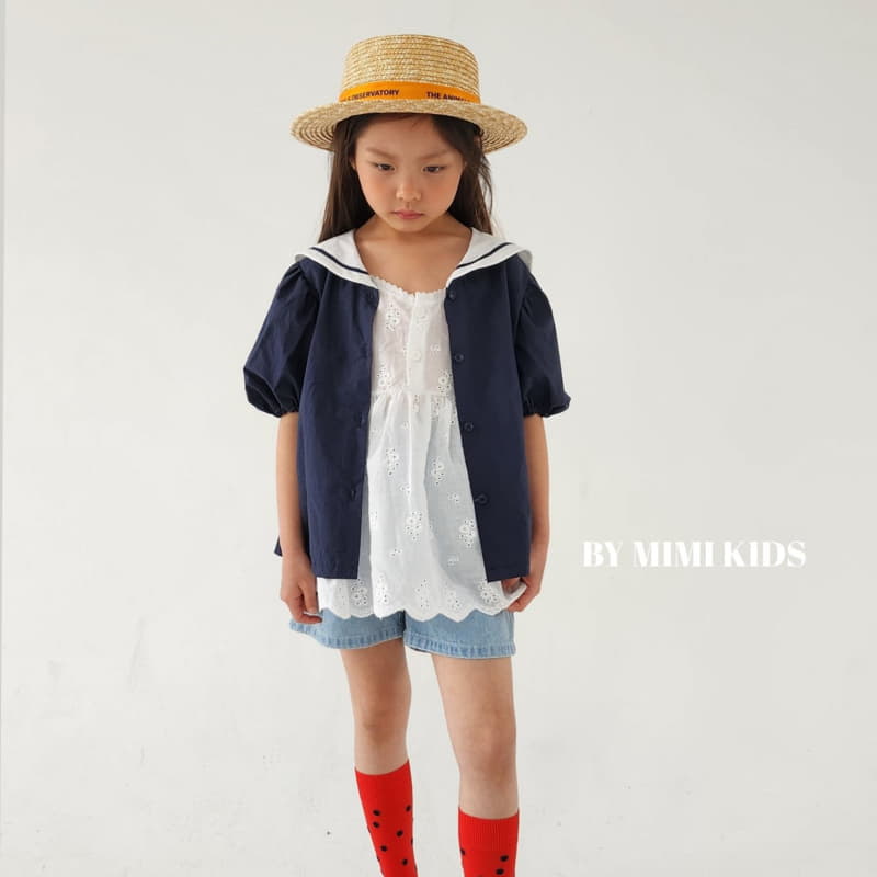 Bymimi - Korean Children Fashion - #magicofchildhood - Marron Sailor Blouse - 7