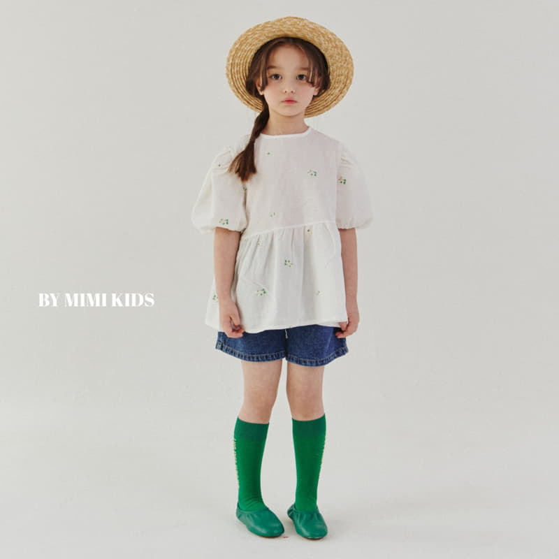 Bymimi - Korean Children Fashion - #littlefashionista - Dandelion Embrodiery Blouse - 4