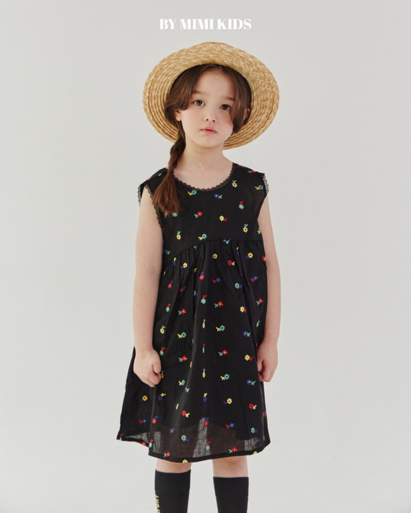 Bymimi - Korean Children Fashion - #magicofchildhood - Aurora Embroidery One-piece - 7