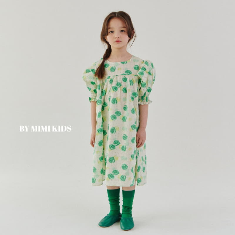 Bymimi - Korean Children Fashion - #magicofchildhood - Celling Rose One-piece - 6