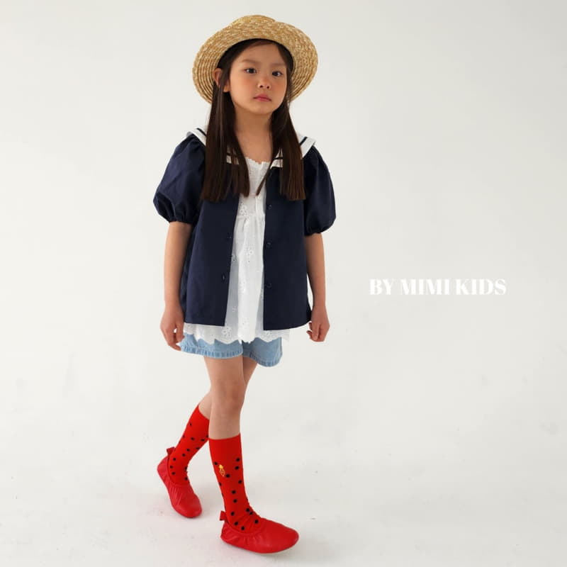 Bymimi - Korean Children Fashion - #minifashionista - Marron Sailor Blouse - 8