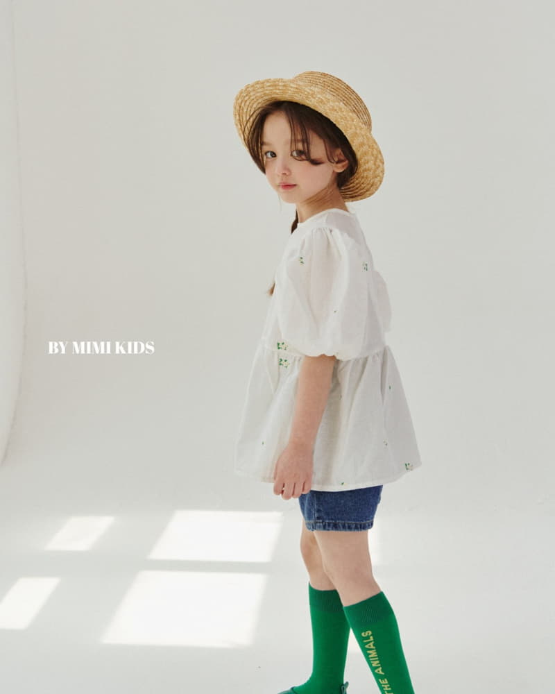 Bymimi - Korean Children Fashion - #minifashionista - Dandelion Embrodiery Blouse - 5