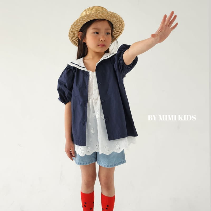 Bymimi - Korean Children Fashion - #prettylittlegirls - Marron Sailor Blouse - 9