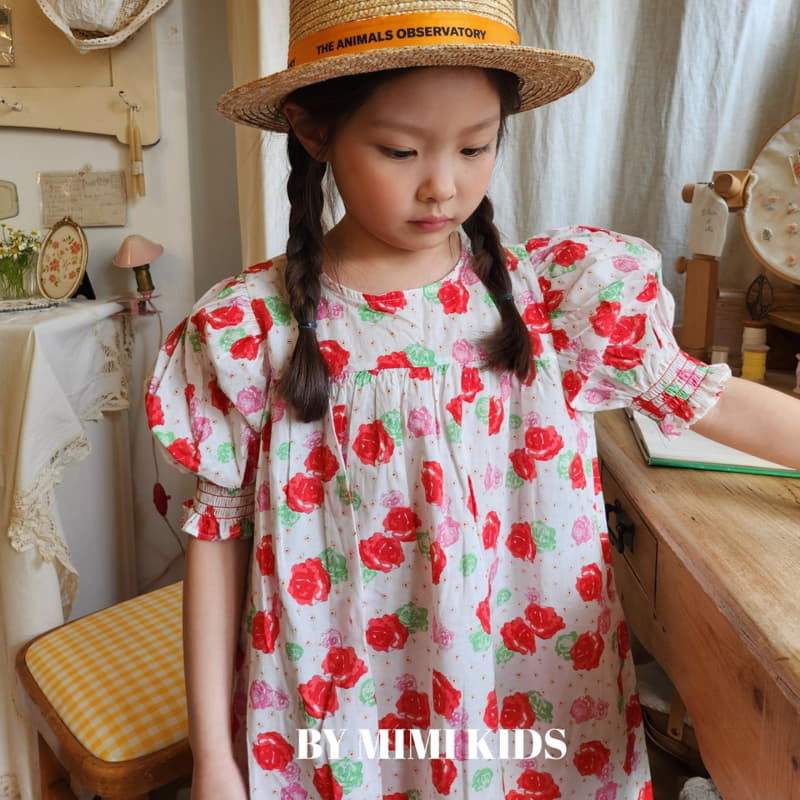 Bymimi - Korean Children Fashion - #stylishchildhood - Celling Rose One-piece - 11