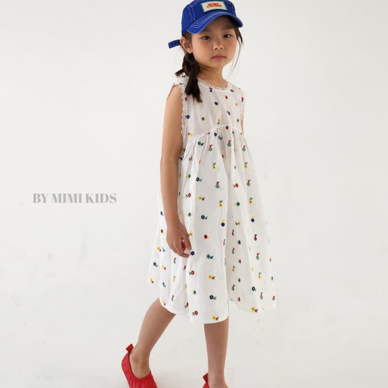 Bymimi - Korean Children Fashion - #todddlerfashion - Aurora Embroidery One-piece - 10