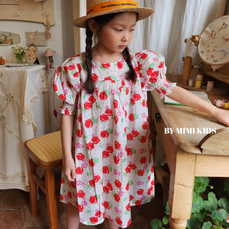 Bymimi - Korean Children Fashion - #toddlerclothing - Celling Rose One-piece - 10