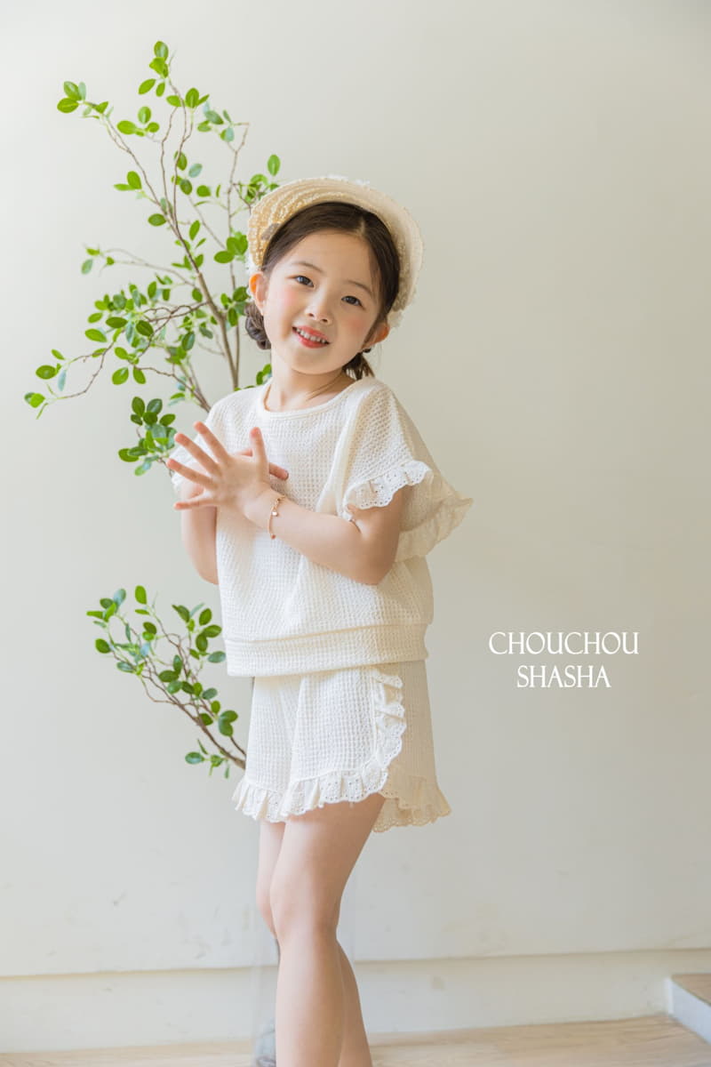 Chouchou Shasha - Korean Children Fashion - #designkidswear - Lilac Top Bottom Set - 6