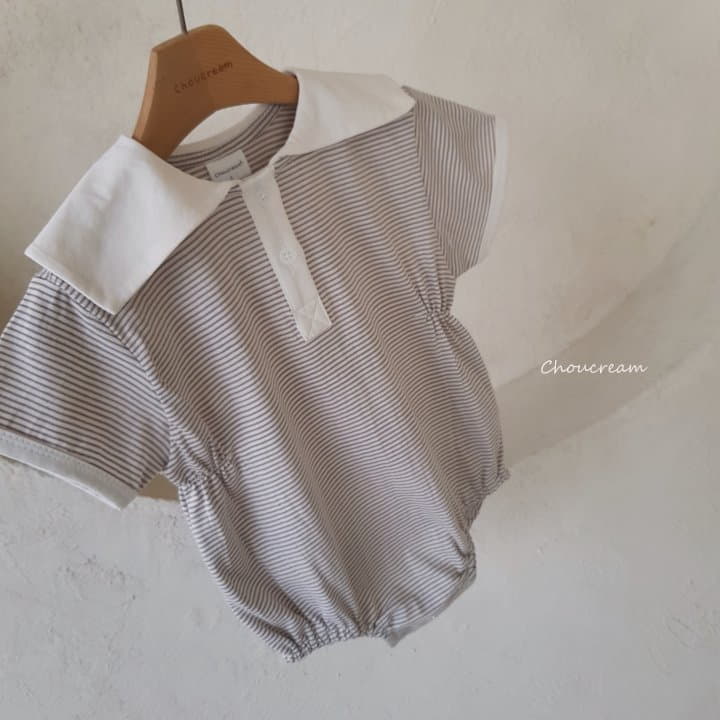 Choucream - Korean Baby Fashion - #babyclothing - Stripes Bodysuit - 5