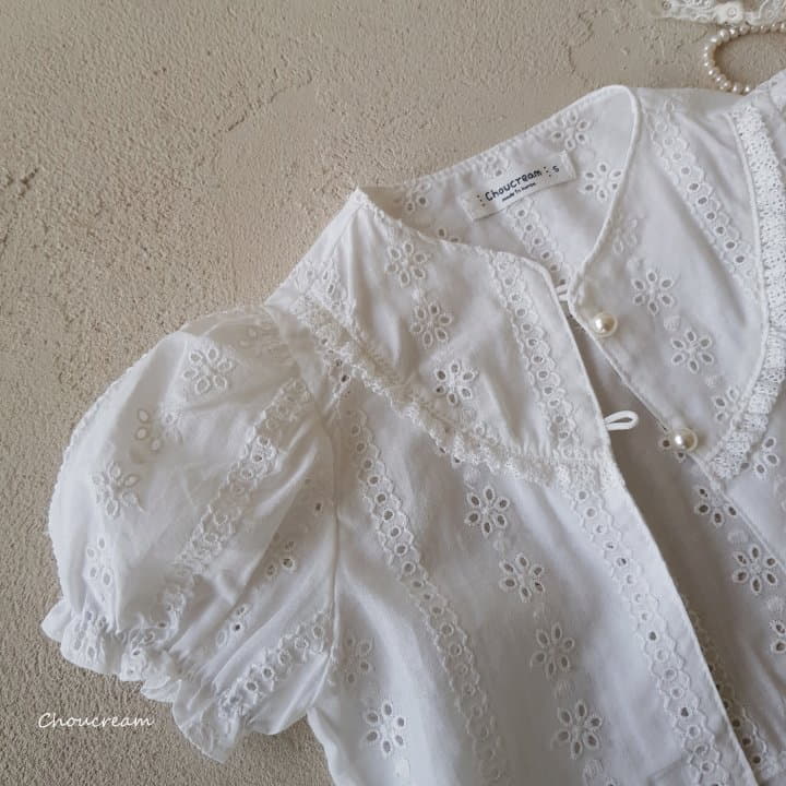 Choucream - Korean Baby Fashion - #babyfashion - Punching Lace Cardigan