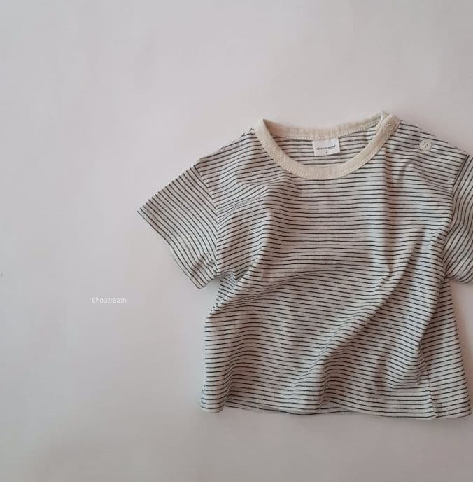 Choucream - Korean Baby Fashion - #babyfever - Bebe Stripes Tee - 4