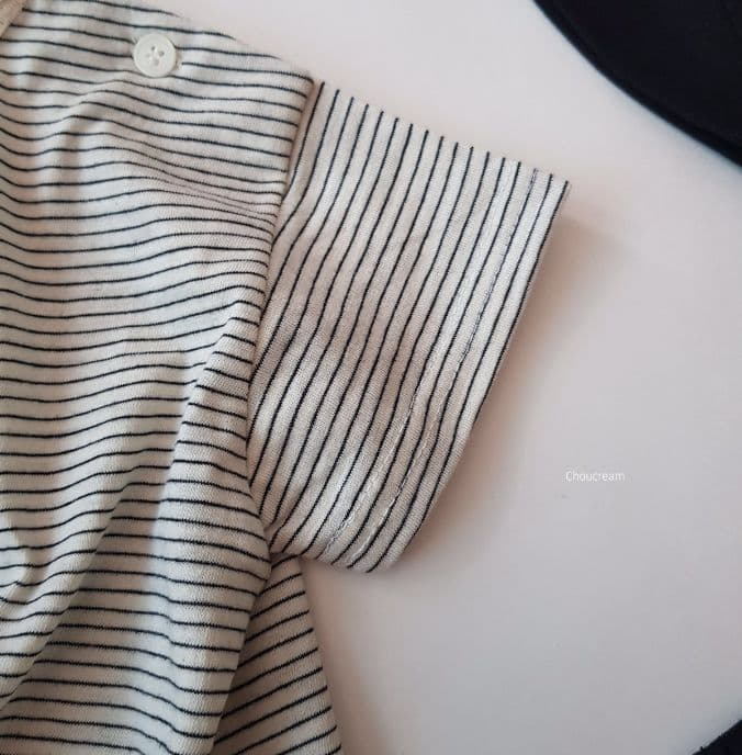 Choucream - Korean Baby Fashion - #babylifestyle - Bebe Stripes Tee - 5