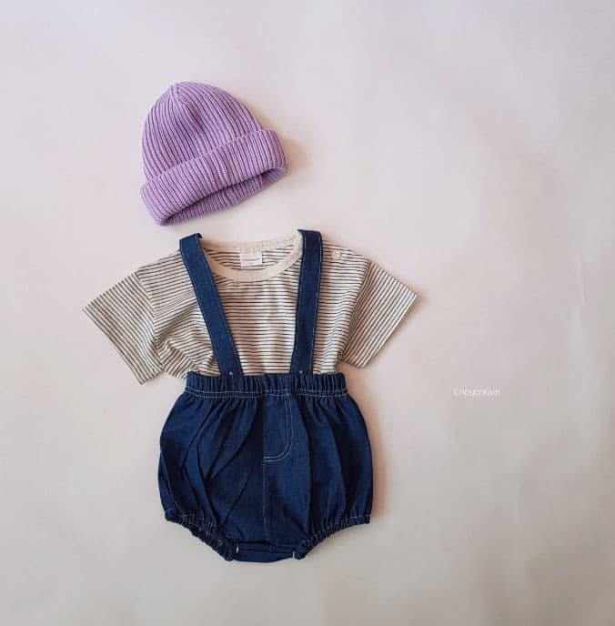 Choucream - Korean Baby Fashion - #babyoninstagram - Bebe Stripes Tee - 6