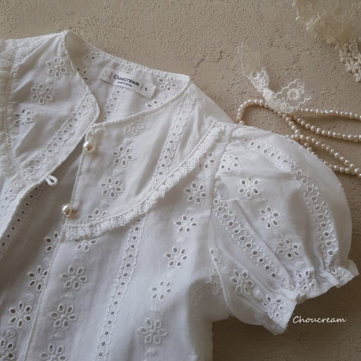 Choucream - Korean Baby Fashion - #babyoninstagram - Punching Lace Cardigan - 5