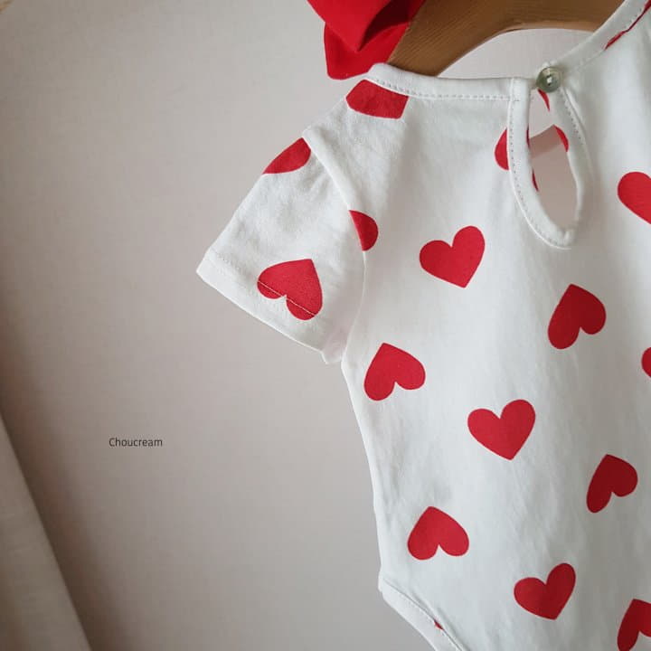 Choucream - Korean Baby Fashion - #babyootd - Heart Bodysuit - 5