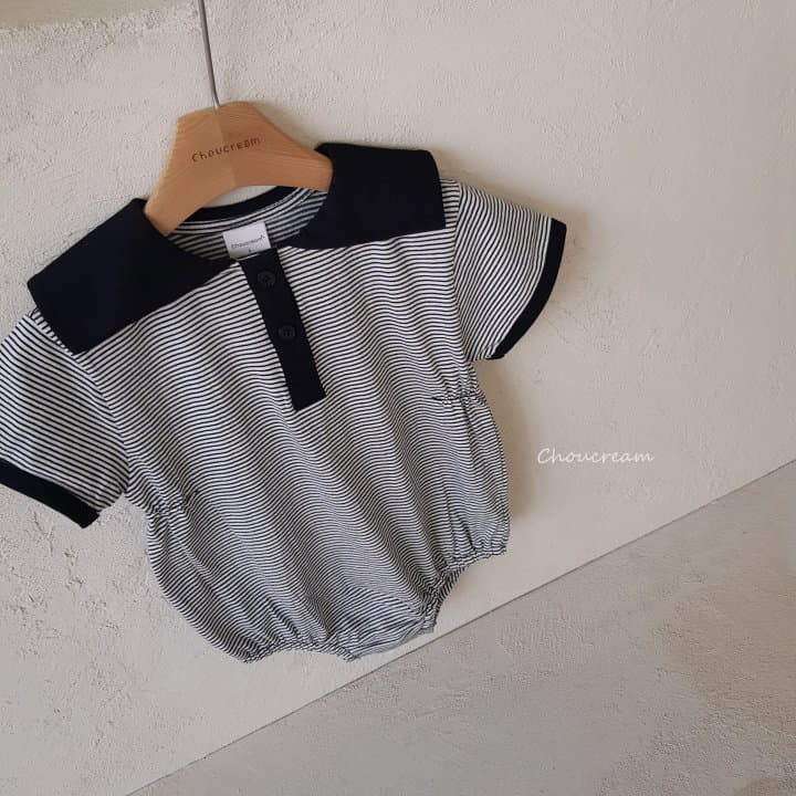 Choucream - Korean Baby Fashion - #babyootd - Stripes Bodysuit - 11