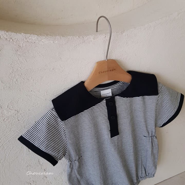 Choucream - Korean Baby Fashion - #babyoutfit - Stripes Bodysuit - 12