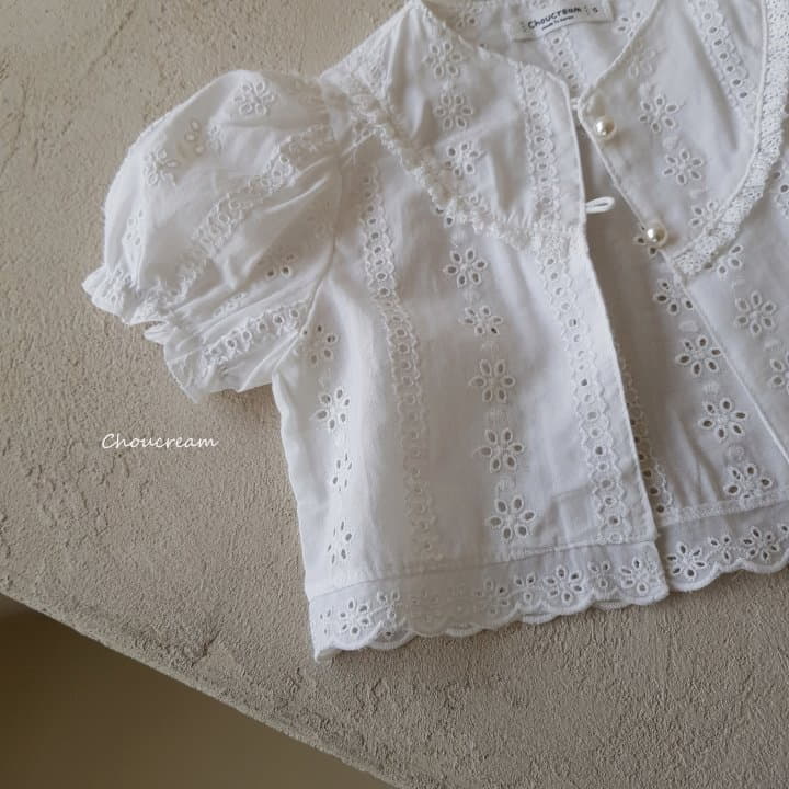 Choucream - Korean Baby Fashion - #babyoutfit - Punching Lace Cardigan - 7