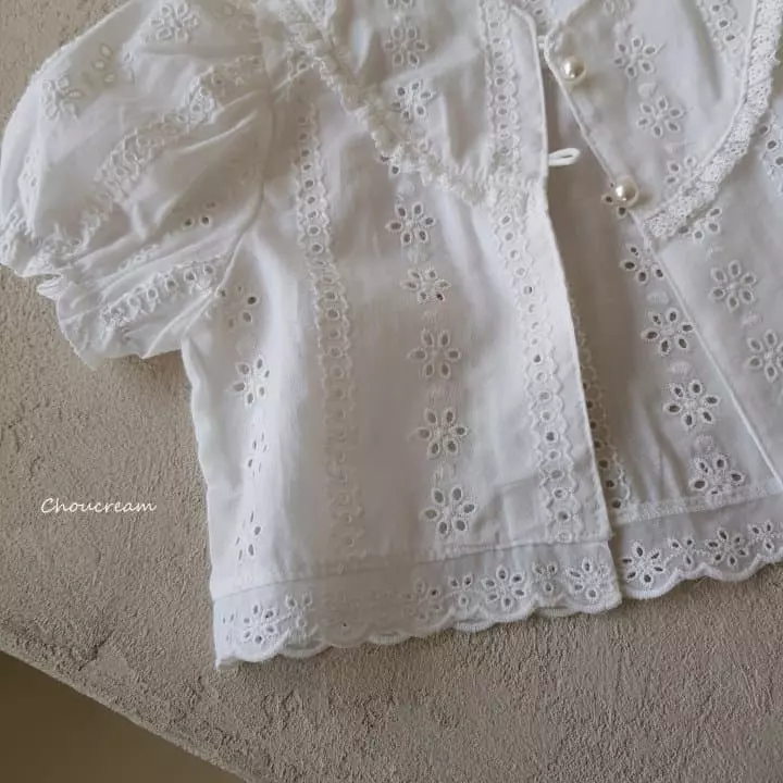 Choucream - Korean Baby Fashion - #babyoutfit - Punching Lace Cardigan - 8