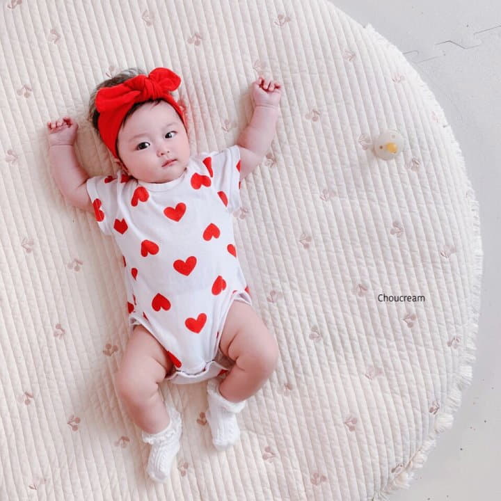 Choucream - Korean Baby Fashion - #babywear - Heart Bodysuit - 8