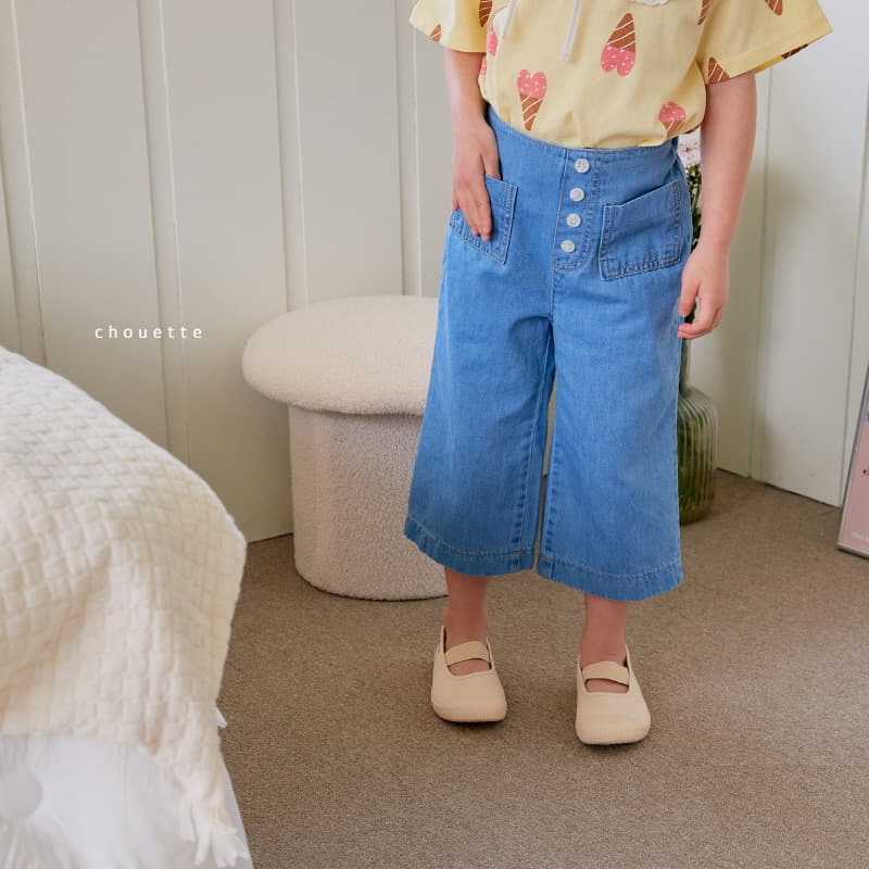 Chouette - Korean Children Fashion - #Kfashion4kids - Button Denim Pants - 3