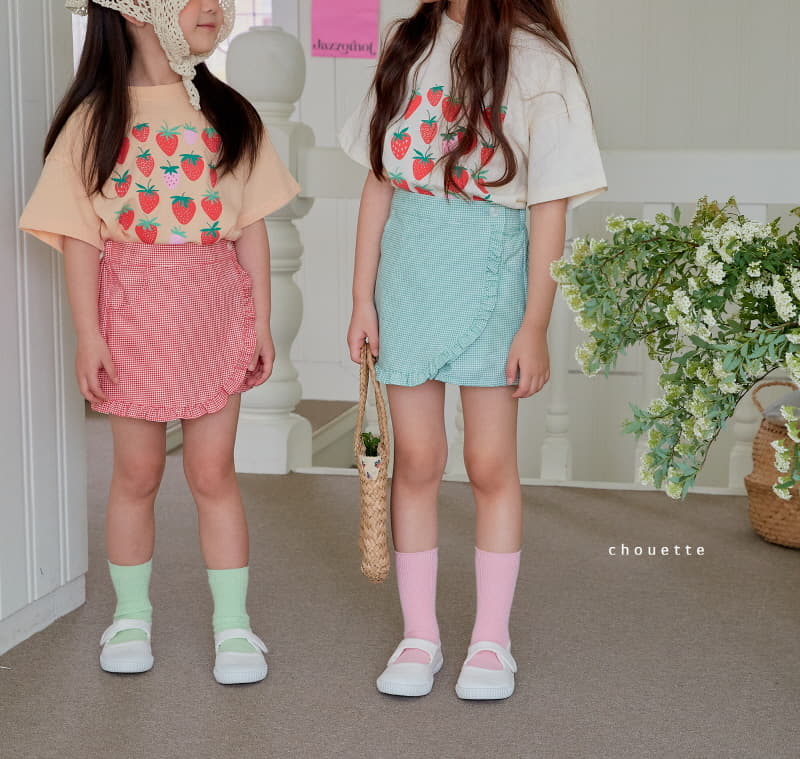 Chouette - Korean Children Fashion - #littlefashionista - Strawberry Tee - 5