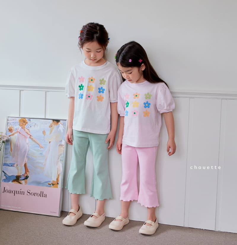 Chouette - Korean Children Fashion - #magicofchildhood - Flower Puff Tee