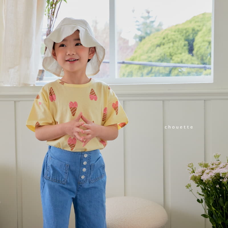 Chouette - Korean Children Fashion - #minifashionista - Button Denim Pants - 6