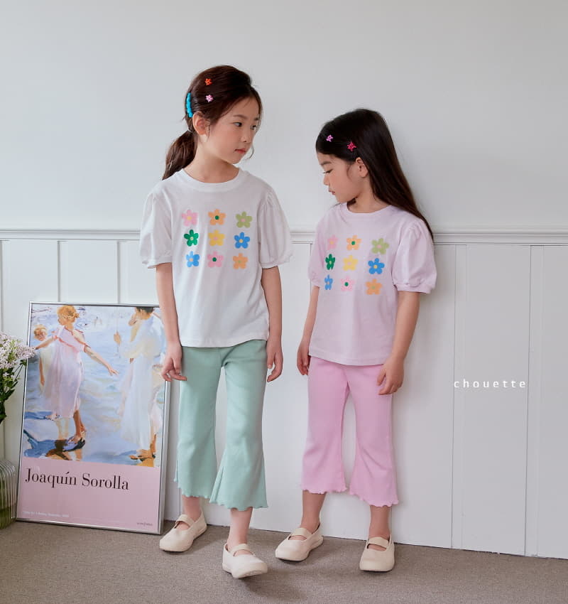 Chouette - Korean Children Fashion - #prettylittlegirls - Flower Puff Tee - 3