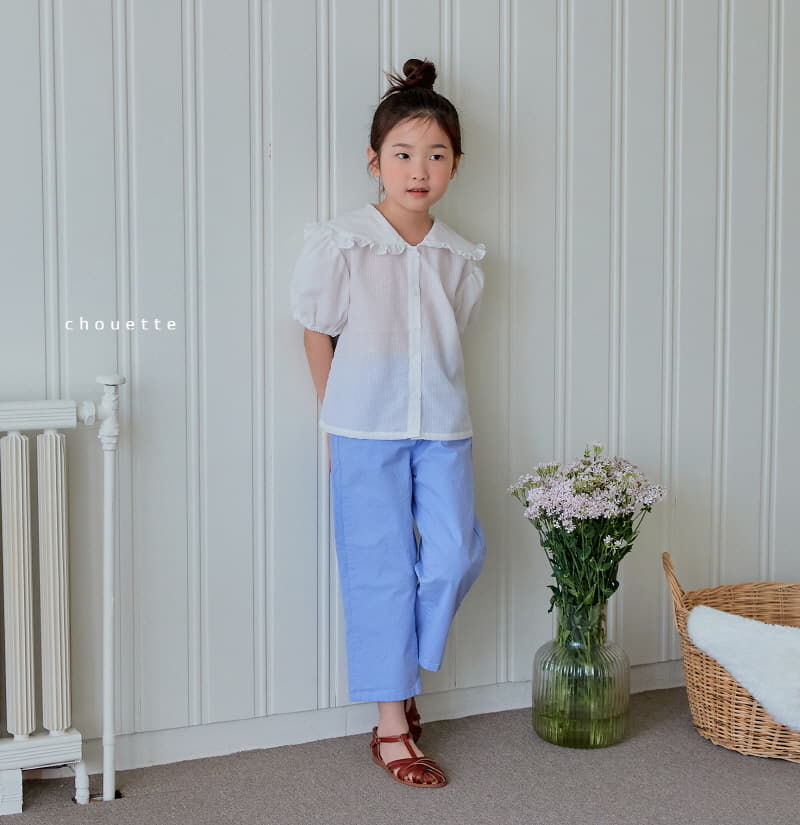 Chouette - Korean Children Fashion - #stylishchildhood - Pure Collar Blouse - 2