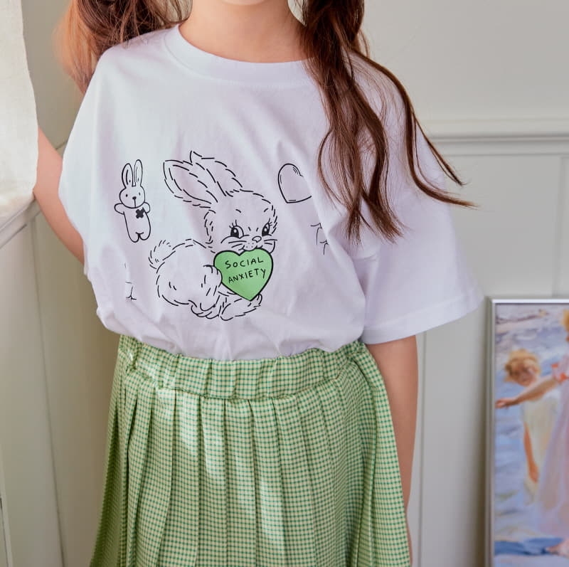 Chouette - Korean Children Fashion - #stylishchildhood - Rabbit Heart Tee - 10