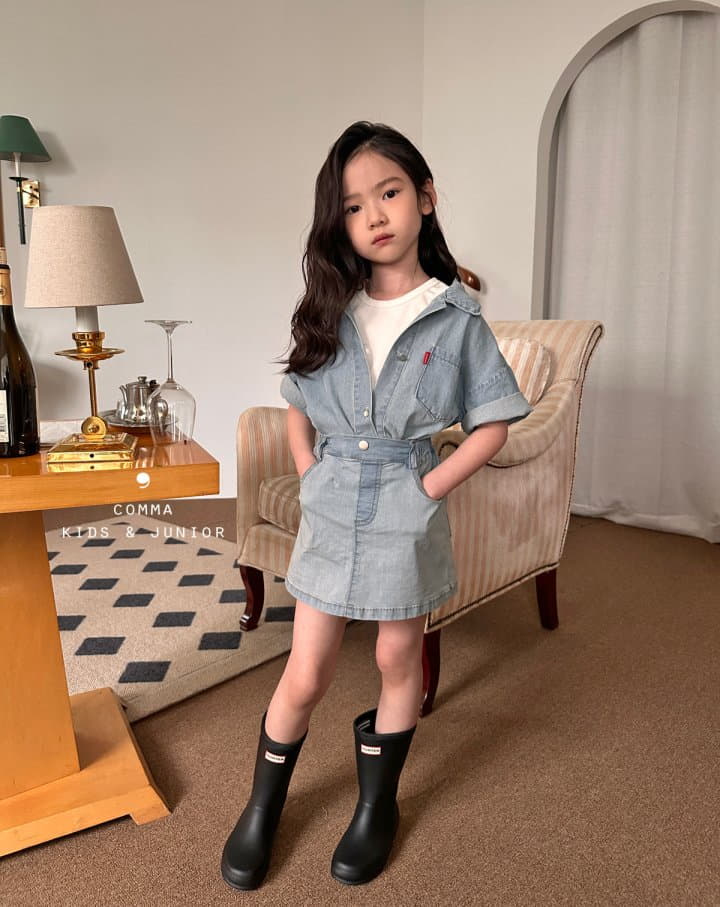 Comma - Korean Children Fashion - #childofig - Denim Shirt