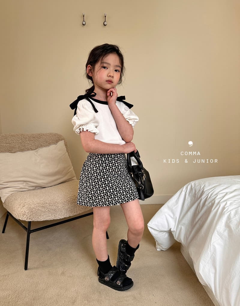 Comma - Korean Children Fashion - #childofig - Embrodiery Mini Skirt - 3