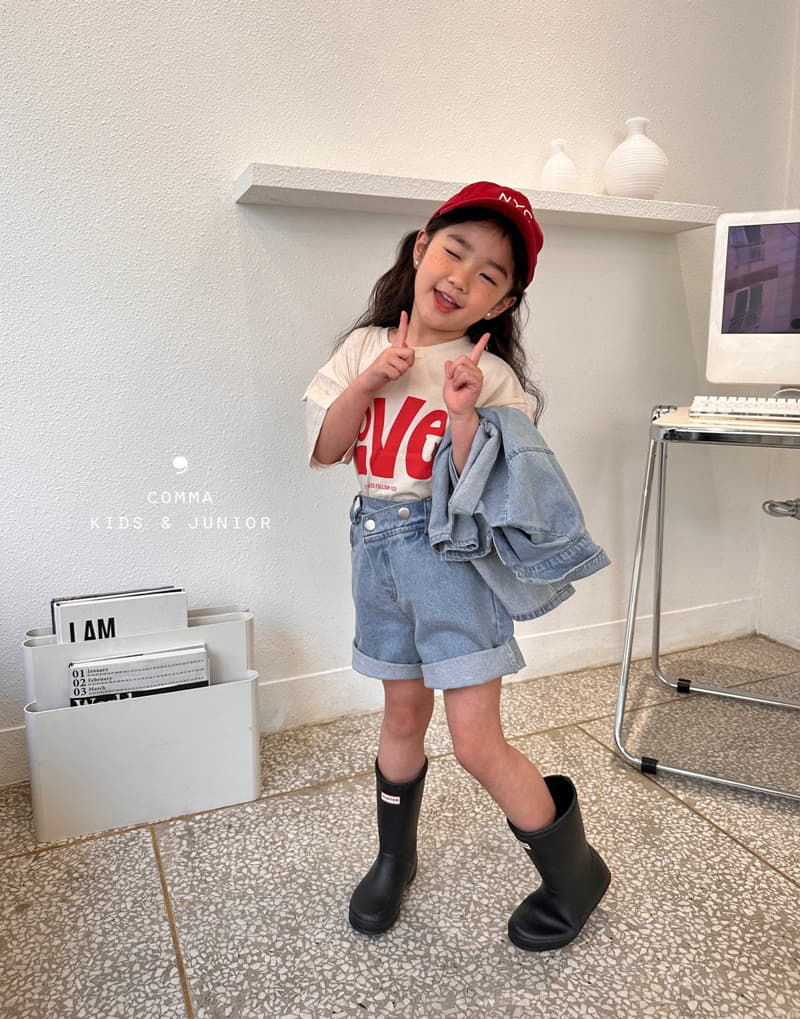 Comma - Korean Children Fashion - #designkidswear - Love Tee