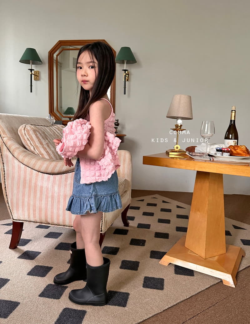 Comma - Korean Children Fashion - #designkidswear - Denim Plare Skirt - 9