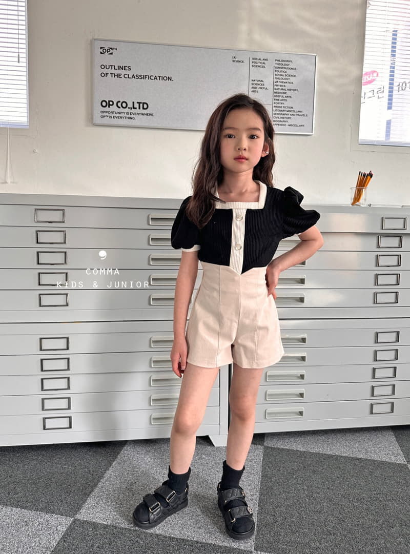 Comma - Korean Children Fashion - #designkidswear - Sha Button TEe - 10