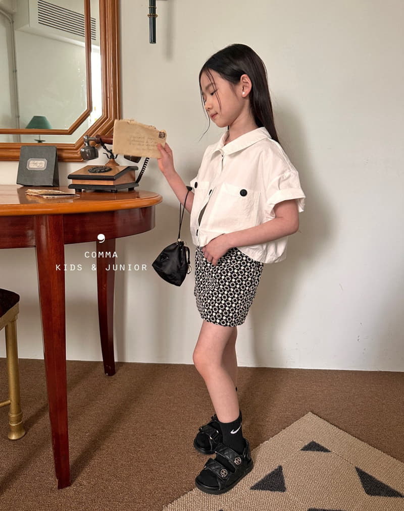 Comma - Korean Children Fashion - #discoveringself - Embrodiery Mini Skirt - 7