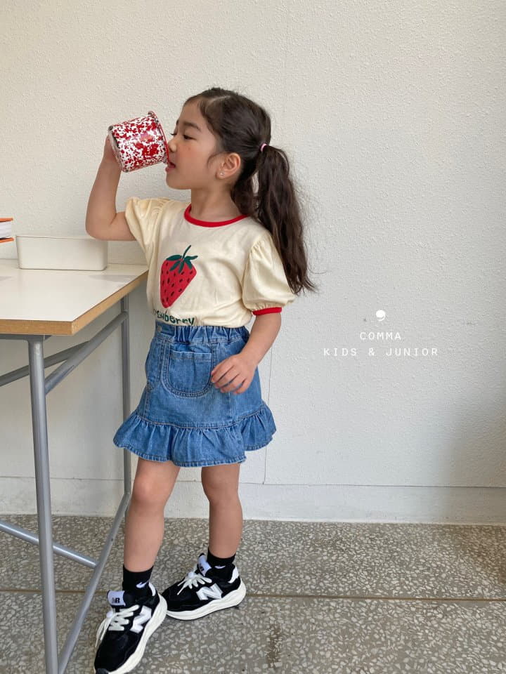 Comma - Korean Children Fashion - #fashionkids - Strawberry Tee - 7