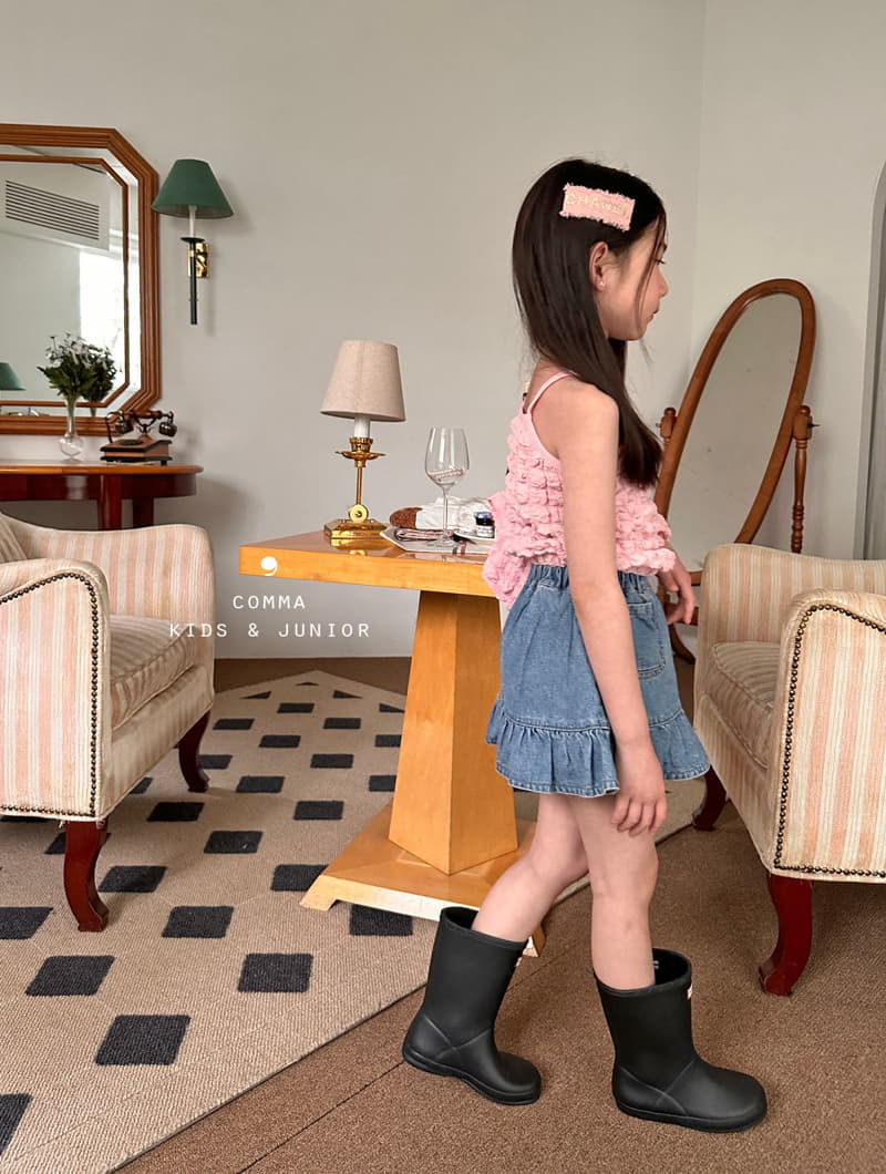 Comma - Korean Children Fashion - #fashionkids - Denim Plare Skirt - 11