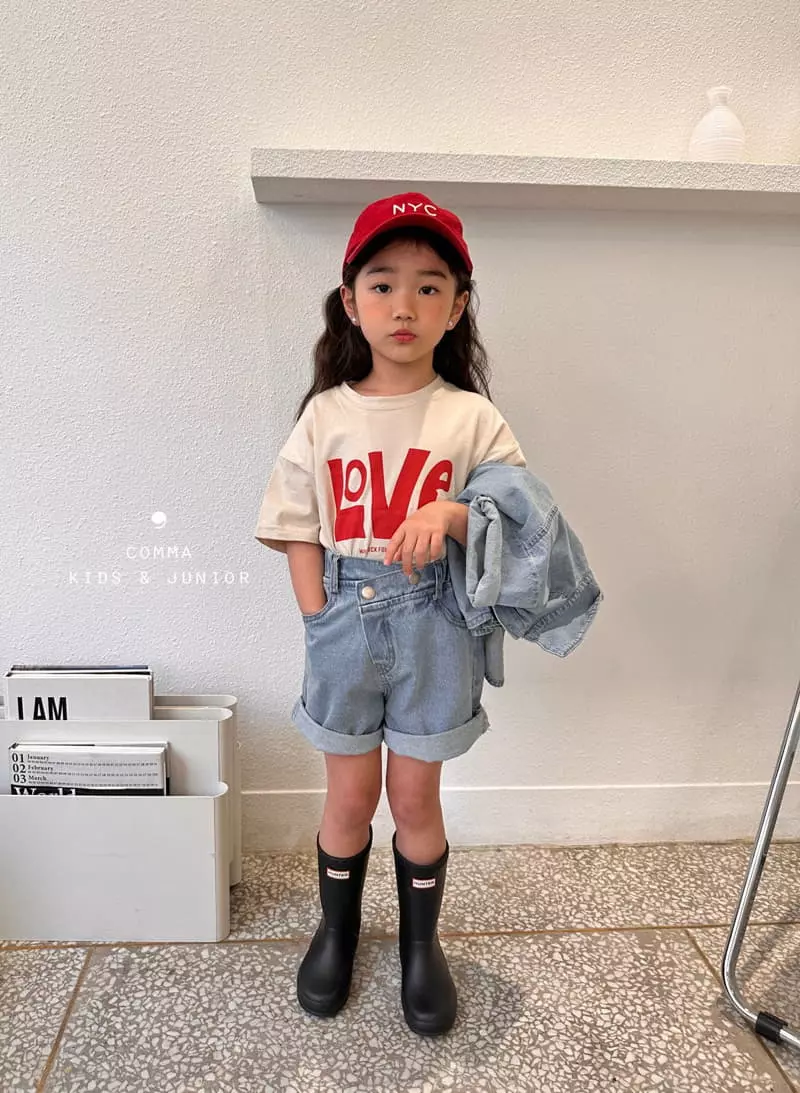 Comma - Korean Children Fashion - #fashionkids - Love Tee - 4