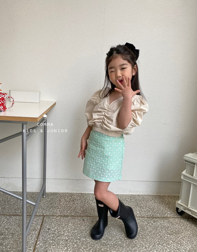 Comma - Korean Children Fashion - #kidsstore - Embrodiery Mini Skirt - 10