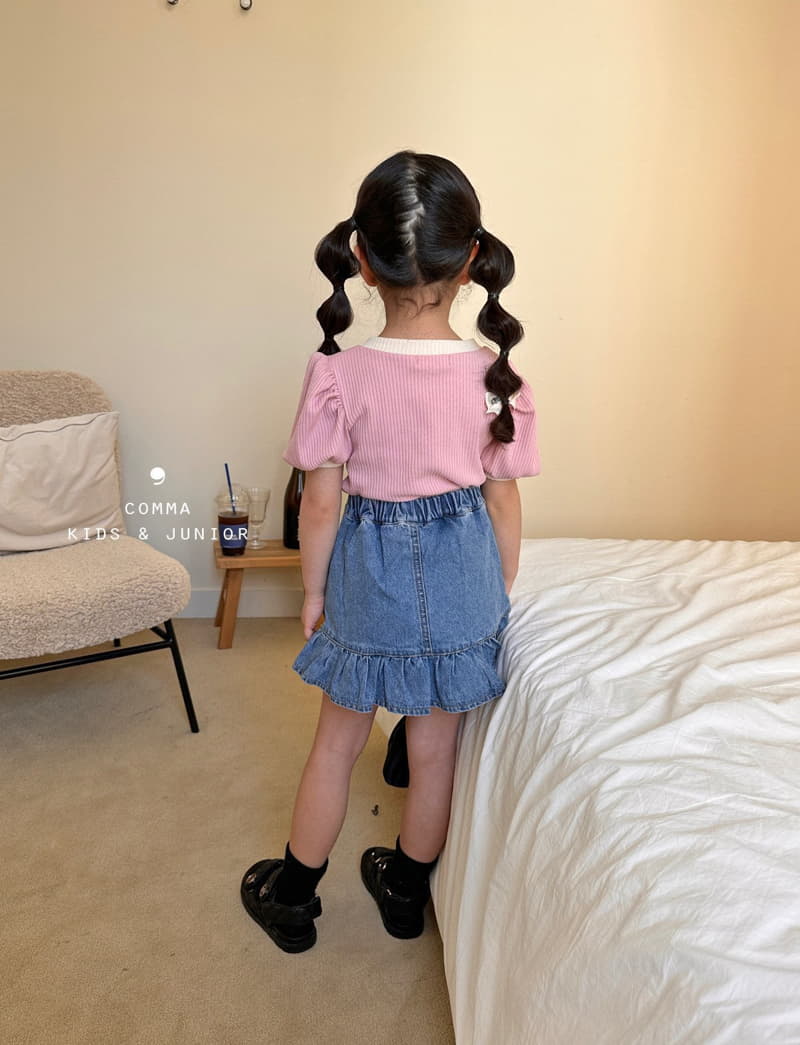 Comma - Korean Children Fashion - #kidzfashiontrend - Sha Button TEe